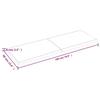 VidaXL Dessus de bureau gris foncé 180x60x6 cm bois chêne traité 3156457