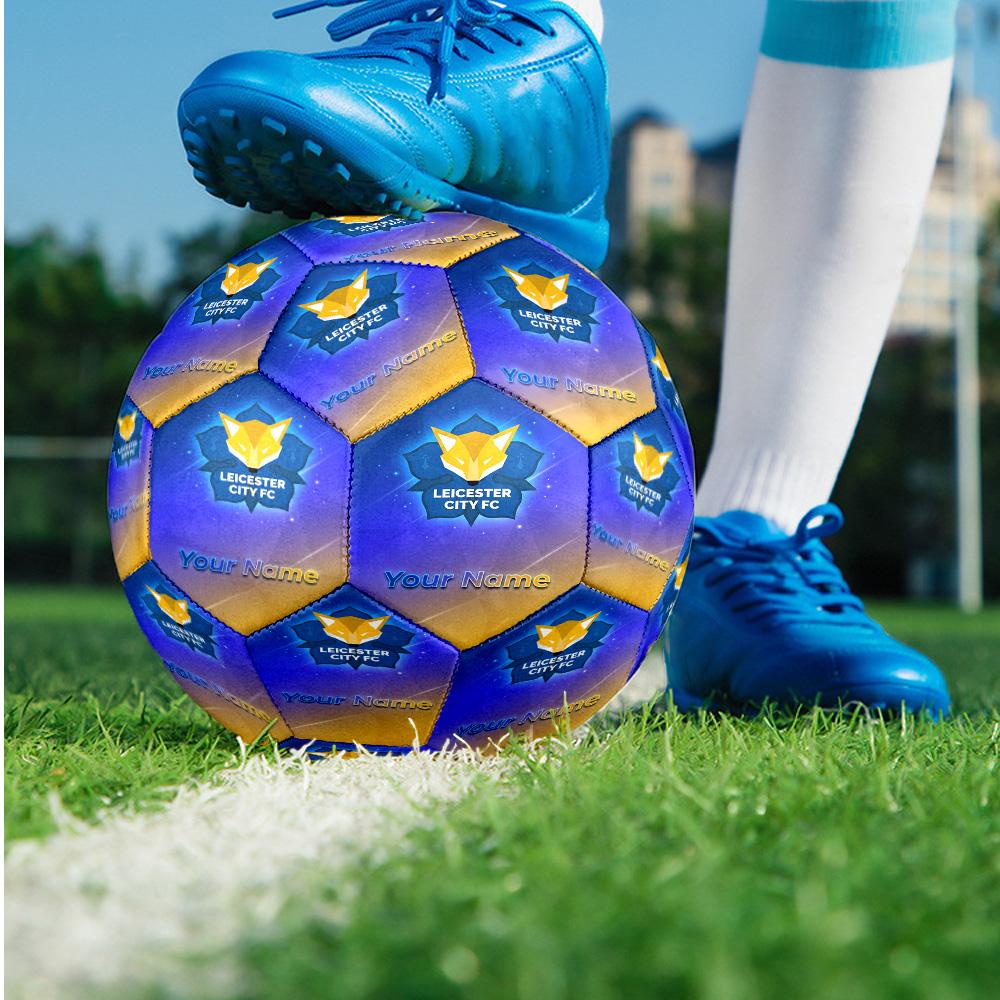 Leicester City Fashion Size 5 Football Wearproof Non‑Slip Soccer Ball For Sports Training Entertainment Use