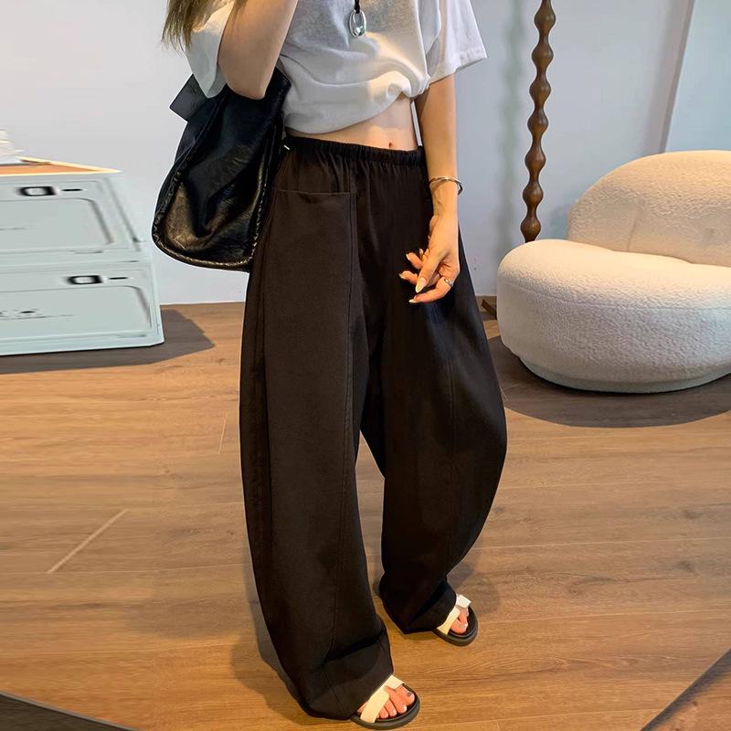 Maternity White Linen High-Waisted Wide-Leg Pants - Summer Cotton Drape Style 2XL