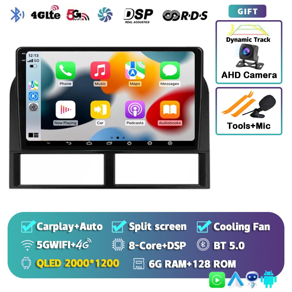 Android 14 Carplay For Jeep Grand Cherokee II WJ 1998-2004 Car Radio Navigation GPS Video Multimedia Player Autoradio Wifi+4G BT