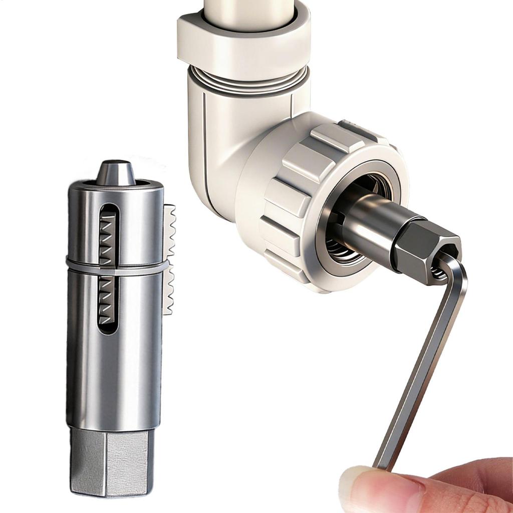 12mm And 14mm Broken Pipe Extractor Tool Adjustable Damaged Thread Extractor With Hex Wrench For Faucet Valve Tool accessories