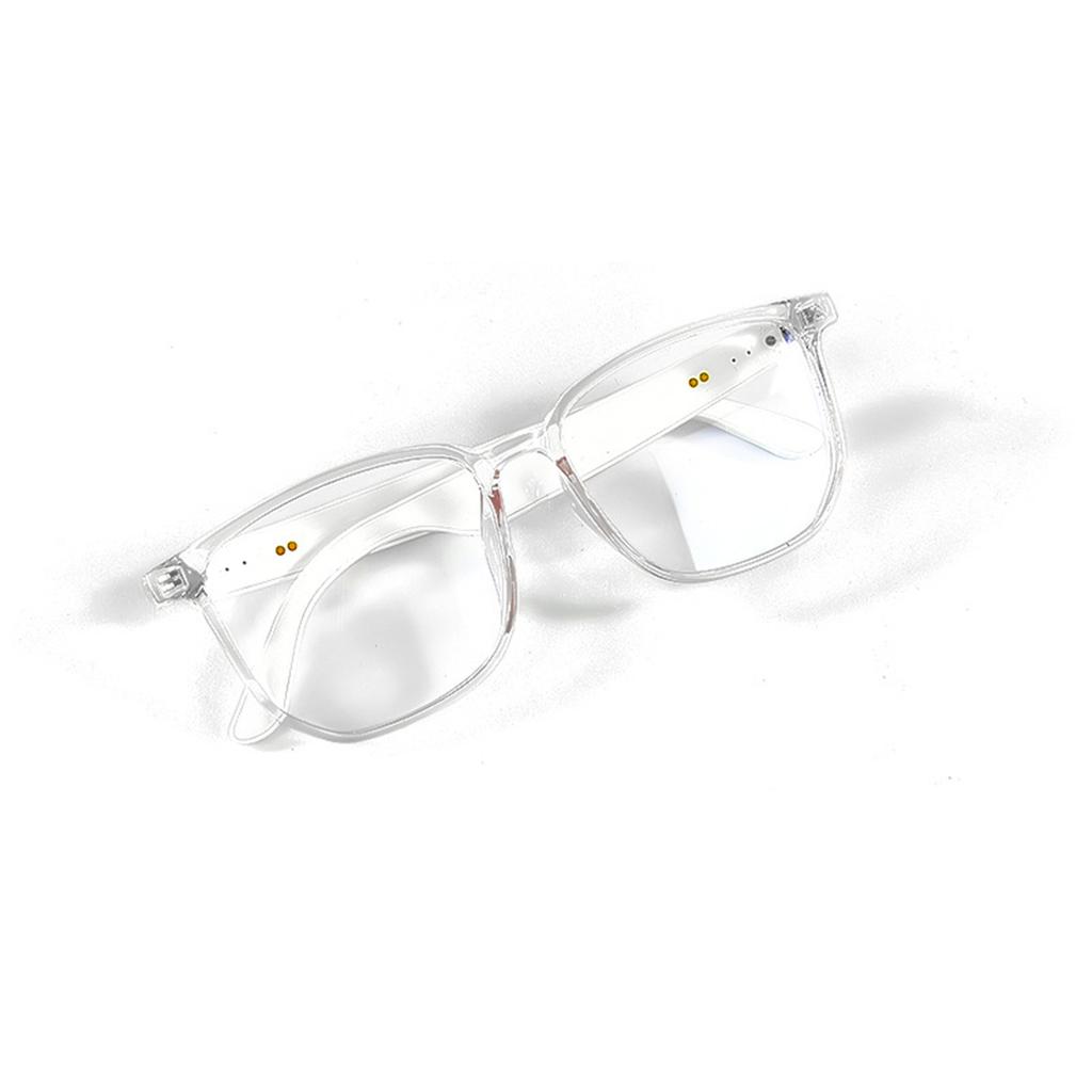 Smart Glasses for Men Women Blue Light Blocking Lens BT5.4 Audio Speaker Magnetic Charging Voice Assistance Open Ear