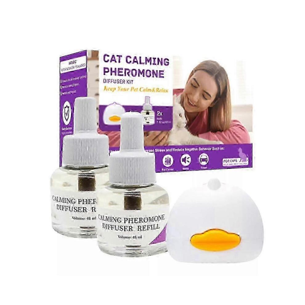 2025 Diffusore Calmante ai Feromoni per Gatti Tappo ai Feromoni per Gatti Kit di Avvio Rilassanti Ricarica da 30 Giorni Spray Calmante per Calma Rilassante