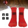 1 Pair Cotton Sports Socks Men Thicken Basketball Breathable No Sweat Running SocksRed