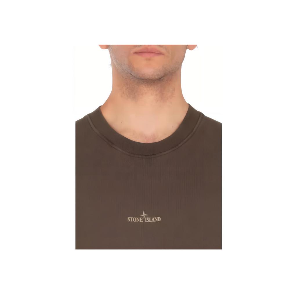 STONE ISLAND Soft Comfortable Cotton Crew Neck Pullover Long Sleeve Sweatshirt Men Sweatshirt Green K1S156100665S0083-V0054