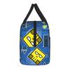 Geometry Cube Game Accessories Insulated Lunch Bag For Outdoor  Food Storage Bag Portable Cooler Thermal Lunch Box