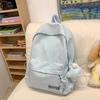 Korean Schoolbag Female College Student Simple and Versatile Commuting Travel Small Backpack Girl Japanese Casual Shopping Backpack