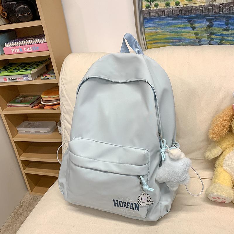 Korean Schoolbag Female College Student Simple and Versatile Commuting Travel Small Backpack Girl Japanese Casual Shopping Backpack