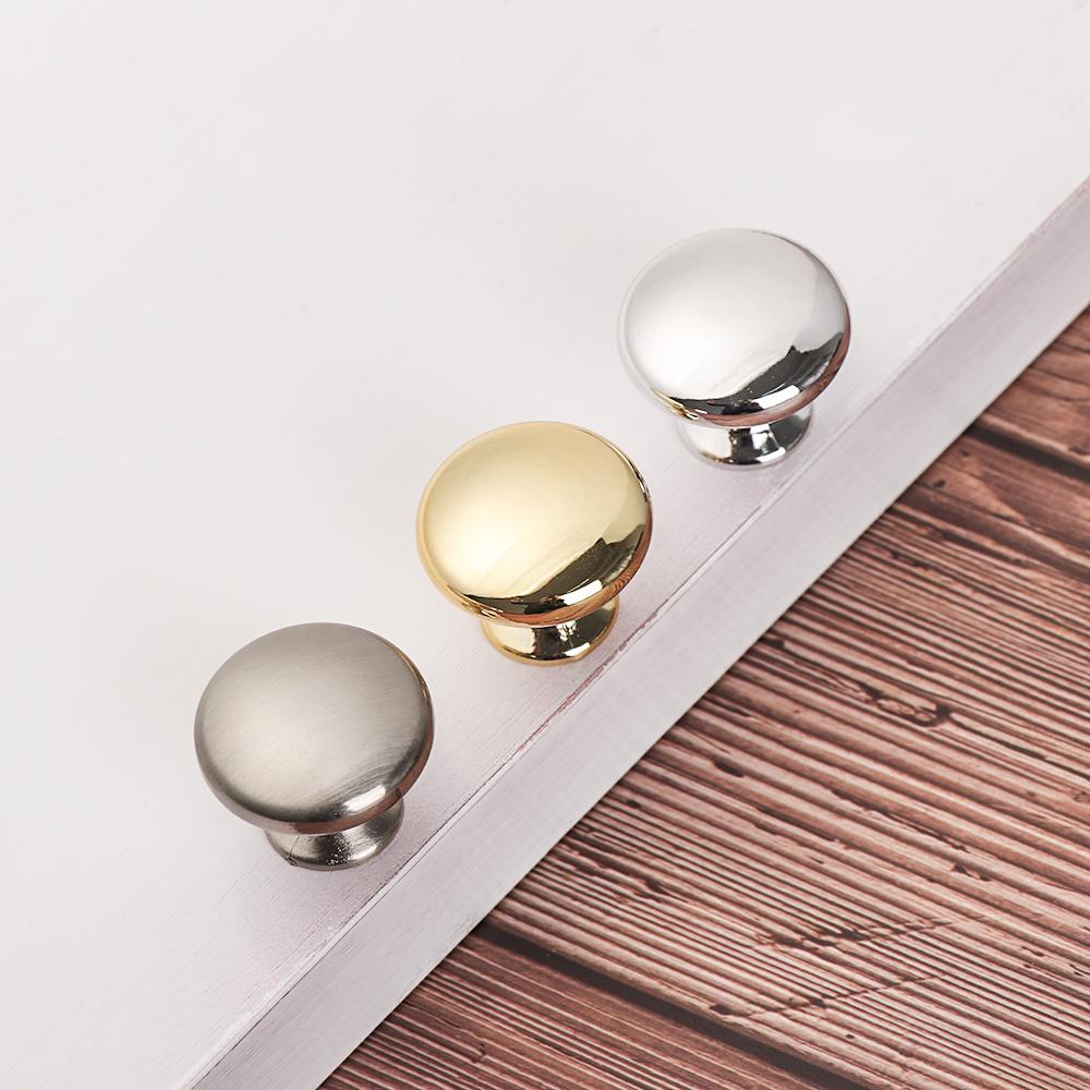 Round Alloy Cabinet Handles Knobs Kitchen Cupboard Door Wardrobe Pulls Drawer Furniture Hardware Fittings