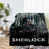 Sherlock Theme Printed Blanket - Perfect for Couch, Bed, Travel & Outdoor Use | Machine Washable, Cozy & Durable.