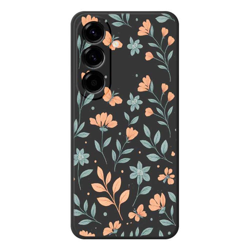 For Samsung Galaxy A56 5G Case Yellow Flowers Pattern Printing Straight Edge TPU Phone Back Cover