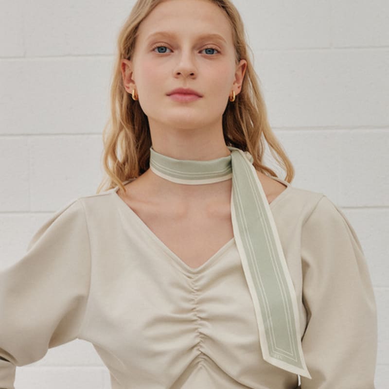 

YUPPE LINE TWILLY SCARF_MINT MINT