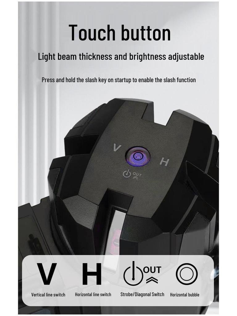 High-Precision Green Light Infrared Laser Level for Indoor/Outdoor Use