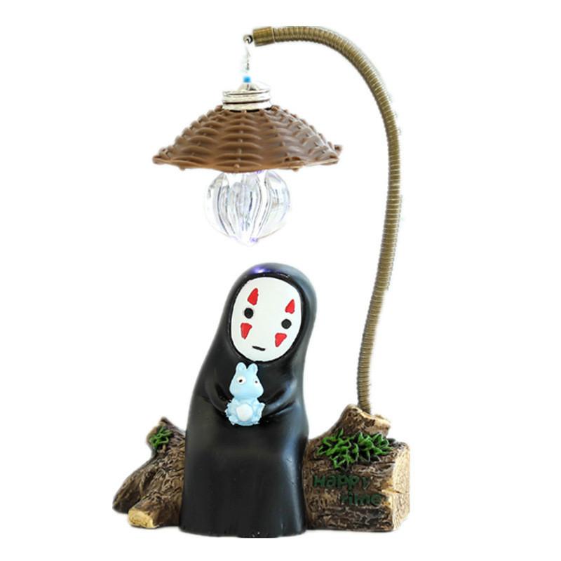 Totoro Neighbor My No Face Man Night Lamp Resin Cartoon Figurine Light Gift