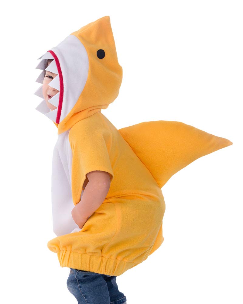 

Miccostumes Детский Детский Акула Акула Косплей Костюм Милый (Желтый, Л)