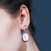 SENIKO Natural Freshwater Big Baroque Pearl Earrings Fashion Pearl Drop Earrings For Women Party Jewelry
