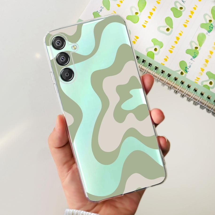 For Samsung Galaxy M15 5G Case SM-M156B Luxury Marble Clear Silicone Soft TPU Phone Cover For Samsung Galaxy F15 5G