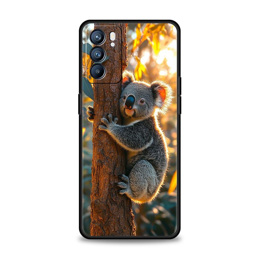 Phone Case For Oppo Reno13 Reno12 Reno11 F Reno10 Pro A54 A53 A95 A76 A74 A57 A98 A80 A79 5G A78 4G Cover Koala