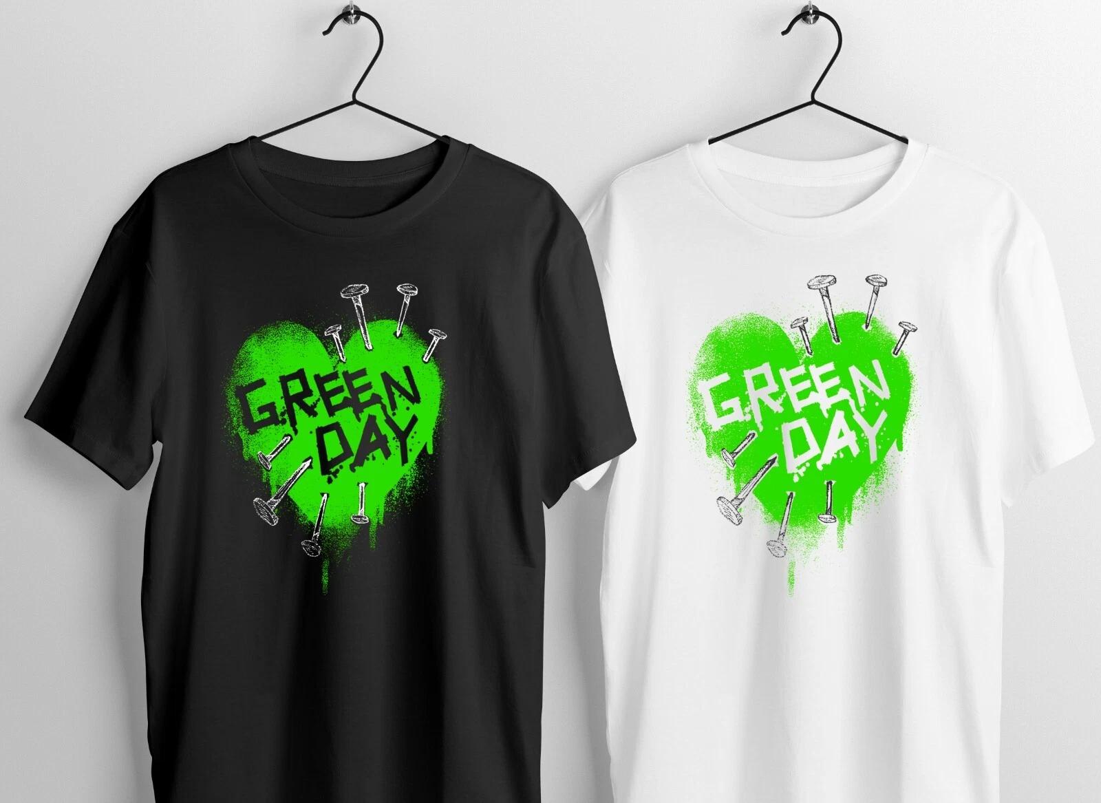 Green D black or white T-Shirt 100% cotton - Punk Rock - Punk Pop - Power pop S