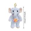Anti-lost Elephant Plush Toy Cartoon Elephant Plush KeyChain Elephant Backpack Pendant  Bag Pendant