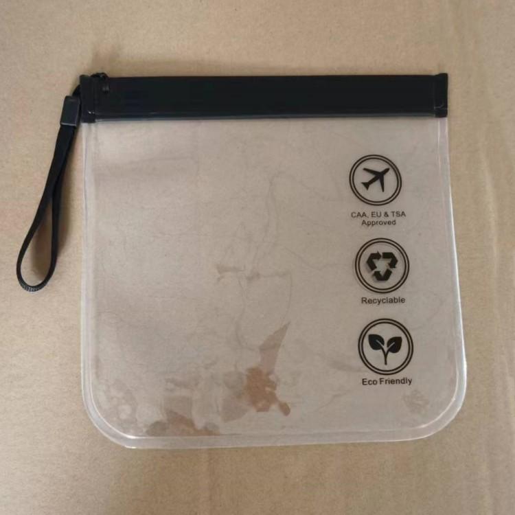 1 szt. Bagaż Przezroczysty Podróżny Odporny na Przecieki Lot Makijaż Wodoodporny Dla Kobiet Wielokrotnego Użytku Torba na Przybory Toaletowe Bezpieczeństwo Lotniska