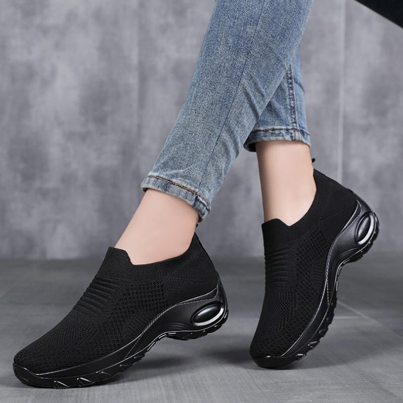 Summer Breathable Women's Sneakers Comfortable Slip-on Lazy Shoes Comfortable Soft Sole Platform Casual Shoes Zapatos De Mujer