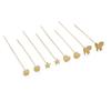 Copper Love Butterfly Five Pointed Star T-shaped Needle Pin For DIY Jewelry Making Craft Accessories
