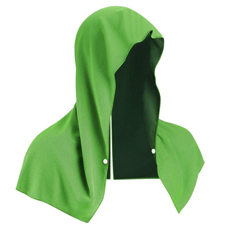 Outdoor Sports Cooling Hooded Towel U Shape Cold Neck Gaiter Quick Dry Headband for Gym Beach Camping Sun Protection