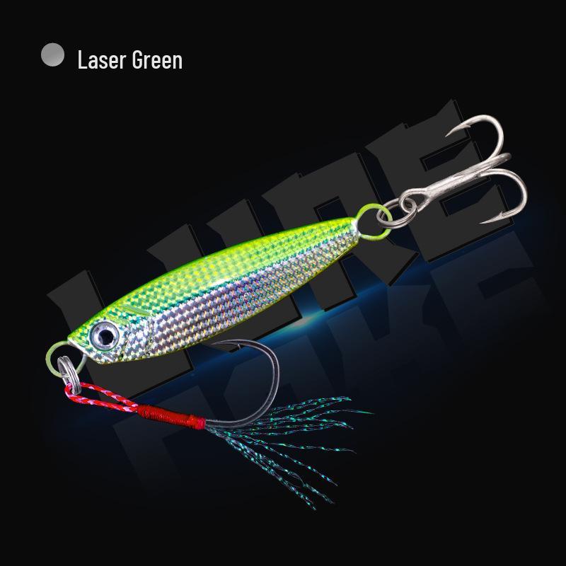 Yan Luya Long Cast Metal Jig for Freshwater & Saltwater Fishing - Sinking Lure with Blood Groove Hook for Bass, Walleye, & Mackerel