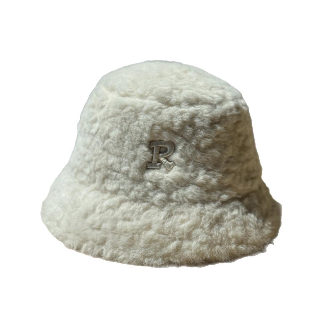 White Plush Hat for Men in Autumn and Winter Imitation Rabbit Fur New Fisherman Hat Men's Korean Style All Match Face Showing Small Cold Hat Basin Hat