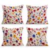 3D Colorful Flower Illustration Pillowcase Throw Cushion Printing Pillow Cover Cushion Pillow Case Bedroom Office Car Supplies