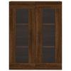 Wall Cabinet Brown Oak Effect 69.5 x 34 x 90 cm