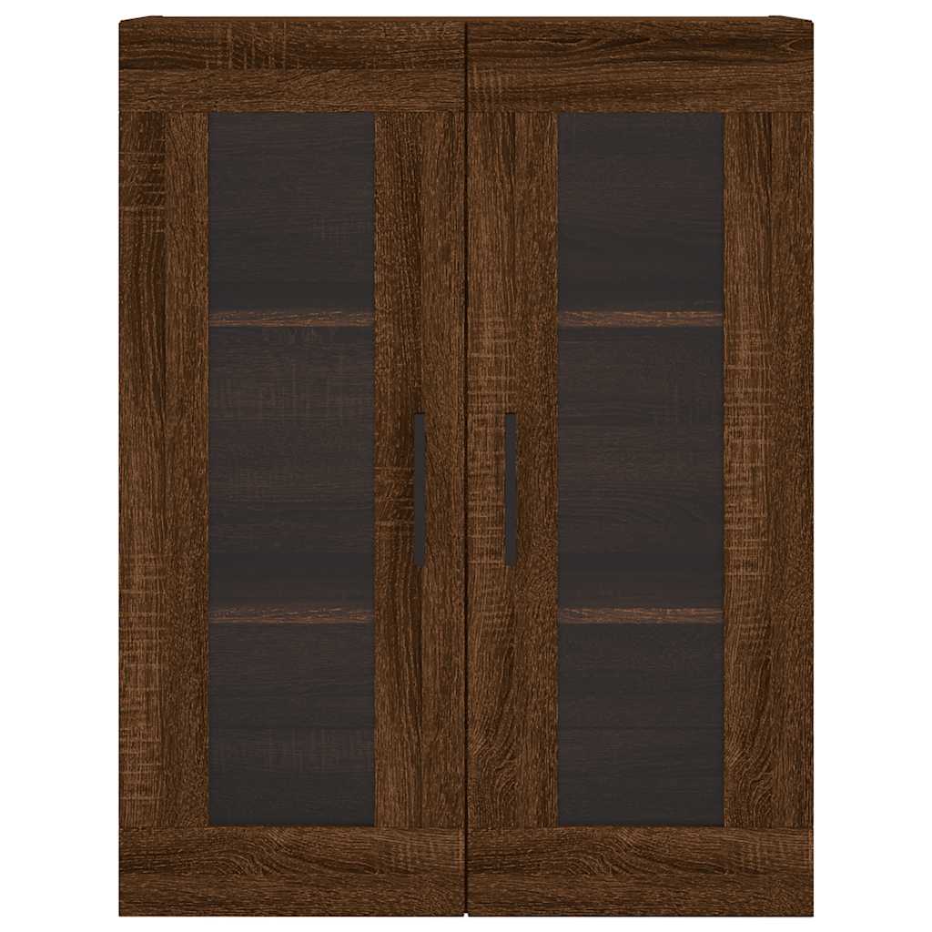 Wall Cabinet Brown Oak Effect 69.5 x 34 x 90 cm