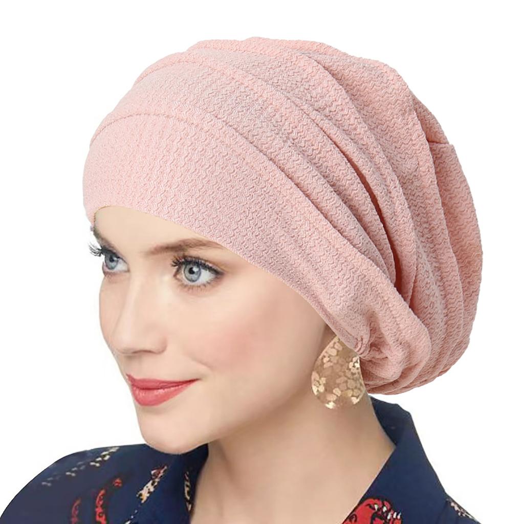 Summer Breathable Ruffled Women's Turban Hat
