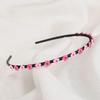 Handmade Headband Daily Headband Angel Scrunchie Cubic Flower Pink