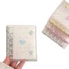 M5 Bow Star Double Buckle Transparent PVC Soft Cover Color Clip Loose Leaf Accessories Diary Notebook Office Supplies