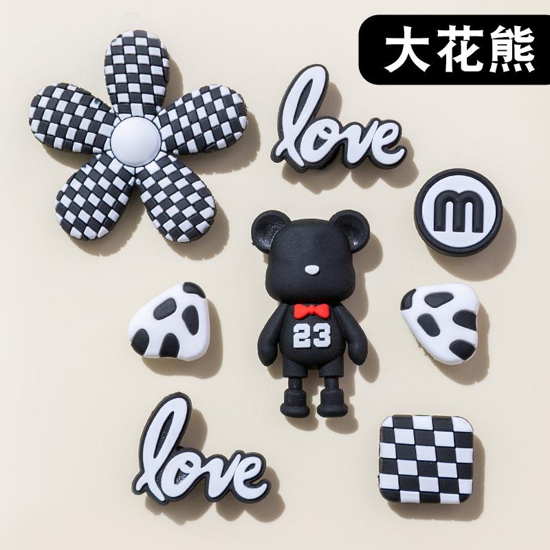 

Hole Shoes Shoe Flower New Cute Cartoon Decorative Shoe Buckle Free Diy Removable Jewelry Slippers Shoe Flower Creative diy pure accessories [without shoes]