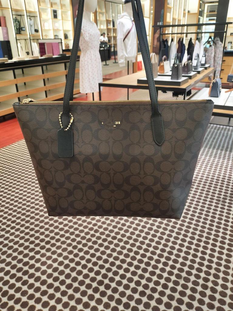 Torba z zamkiem błyskawicznym Zip30 od Kou C: Klasyczna kwiatowa torba na ramię o dużej pojemności dla kobiet