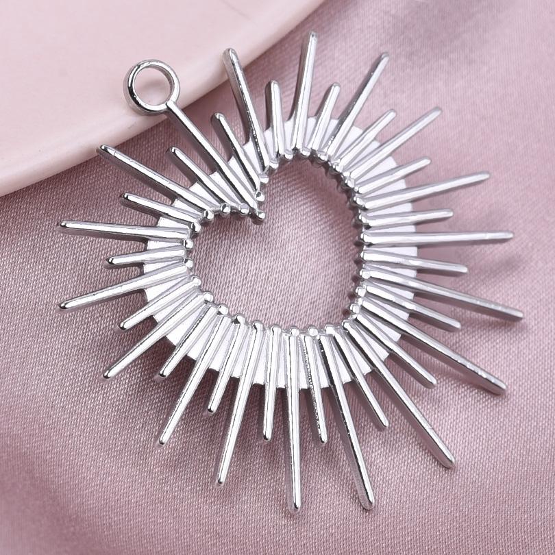Elegante Liebes-Charms Edelstahl-Anhänger Für Schmuckherstellung Großhandel Herz-Charme-Anhänger 5 Stück/Los Materialien Zur Herstellung von Armbändern