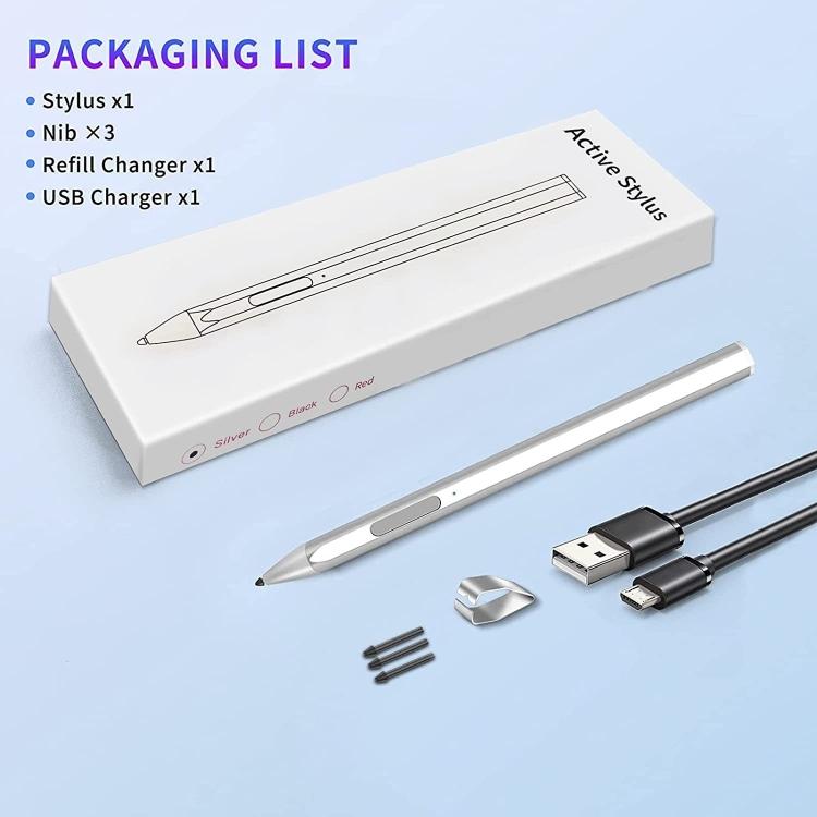 Fabrikqualität für Microsoft Surface Pro7/6/5/4 PROX Go Book Touch Pen(Schwarz)