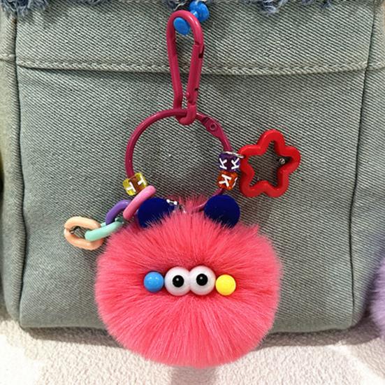 Keychain Cartoon Plush Doll Charm Decorative Key Chain Fine Craftsmanship Key Holder Backpack Key