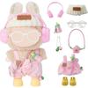 Ruokey Doll Clothes Set 8 Pieces Pink Costume for 15cm 17cm Plush Toys Dress Up Accessories