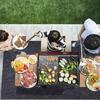 Oil Resistant Grill Mat Flame Retardant Grill Mat Outdoor Cooking Fireproof Protection Large Coverage Long-lasting Performance