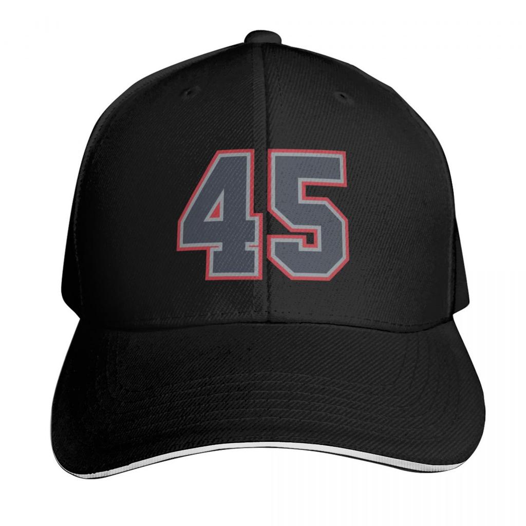 Navy Grey Red Sports Number FourtyFive Baseball Cap Luxury Brand Unisex Hat Sunscreen Elegant Womens Hats Unisexs