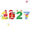 2027 Christmas Window Clings Static Stickers for and Doors Removable No Glue