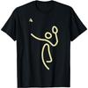 Badminton Stickman – Federball Geschenkidee T-Shirt(1)