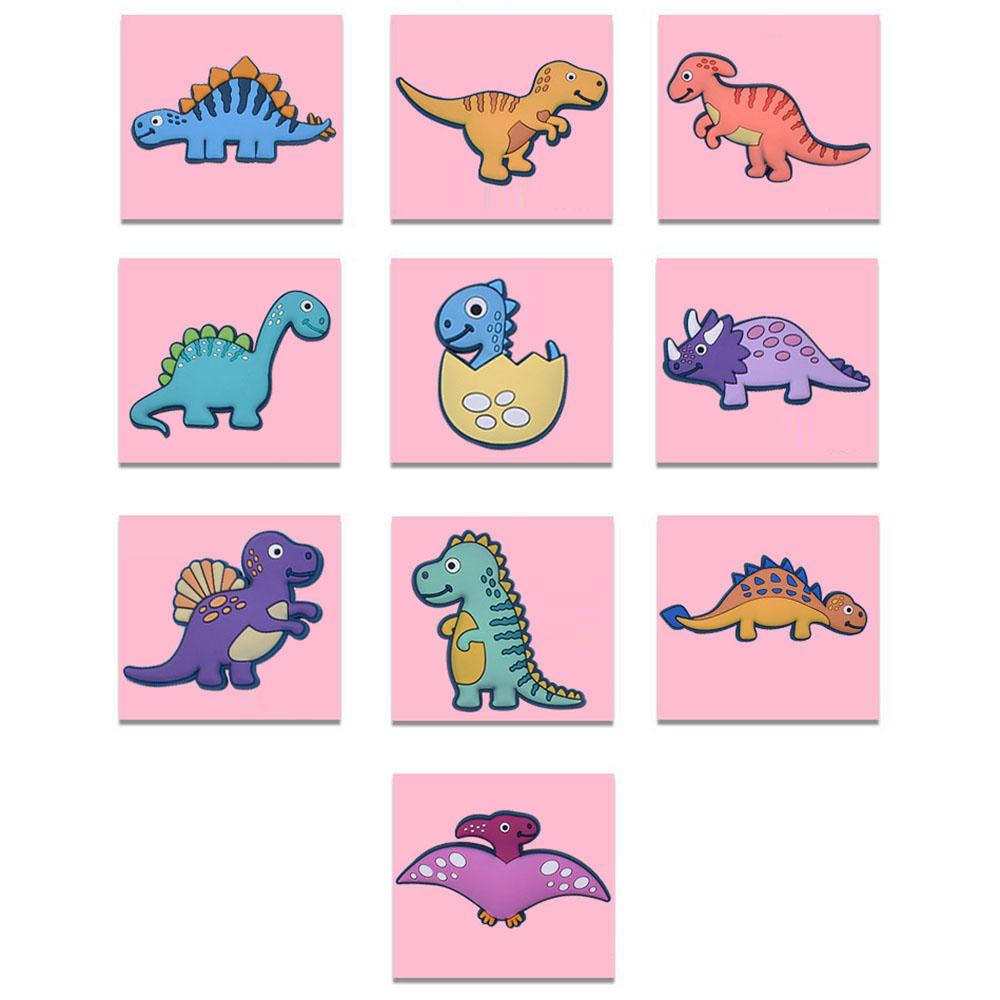 

10pcs/set Cartoon Refrigerator Magnets Refrigerator Decor Funny Cute Cartoon Dinosaur Fridge Magnets Home Decor Supplies Props