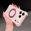 Applicable To iPhone17Pro Mobile Phone Case Matte Rotating Magnetic Suction Bracket Apple 16 Oil Injection Four Corners Anti-drop Case