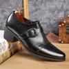 Snake Pattern Luxury Formal Shoes Men Business High Heel Shoes Male Retro Pointed-Toe Dress Shoes Italian Leather Oxfords Shoes