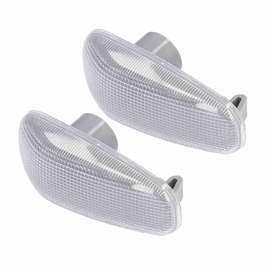 2PCS Side Turn Signal Light Lens with Gaskets Replacement for DODGE SPRINTER 2500 3500 2003‑2006White